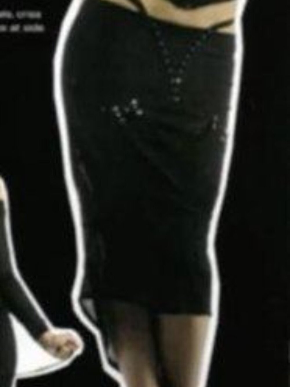 EXTREME ISO - LIP SERVICE "STATE OF CONSTRICTION III" MIDI SKIRT - Picture 3 of 3